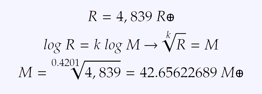 Calculation of K2-24 b mass.